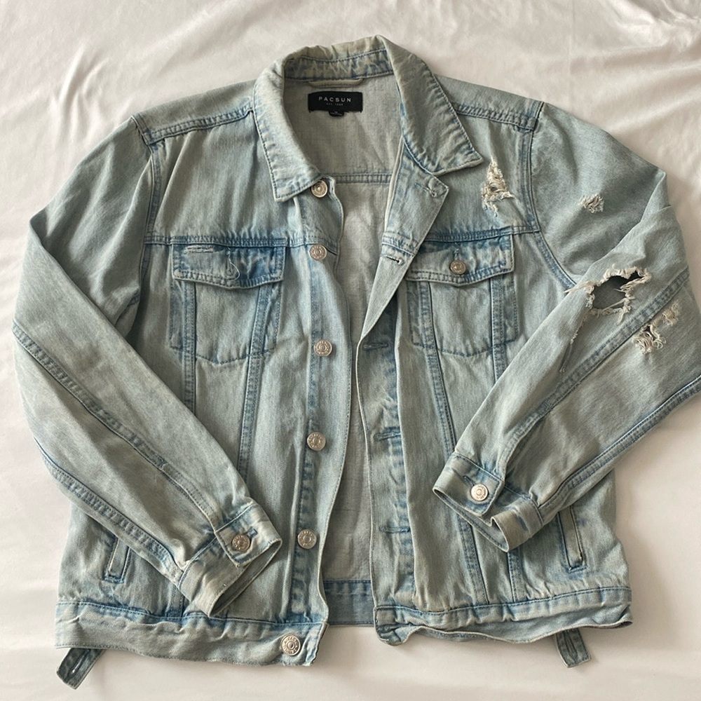 Distressed Denim Jacket